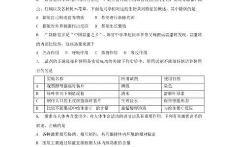 2013年山东省东营市中考生物试题(word版含答案)_中考真题_8.生物中考真题2015-2024年_地区卷_山东省_东营中考生物09-22
