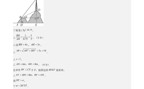数学（参考答案及评分标准）_2数学总复习_赠送：2024中考模拟题数学_三模（42套）_数学（河南卷）