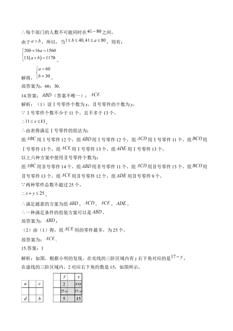 专题二方程与不等式&mdash;&mdash;2025届中考一轮数学突破热点训练营（含解析）_2数学总复习_2025中考复习资料_2025届中考数学一轮突破&nbsp;热点训练营(含解析)