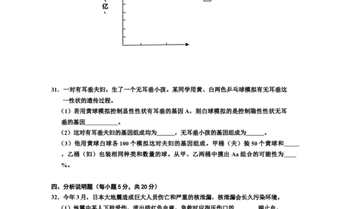 2001年长沙市中考生物试题和答案_中考真题_8.生物中考真题2015-2024年_地区卷_湖南省_湖南长沙生物08-22