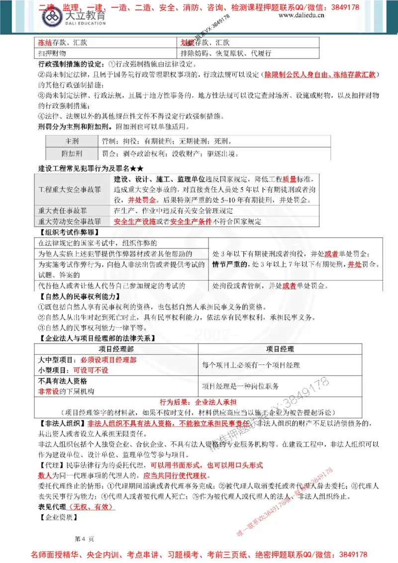 2025年一建法规点睛资料_1_2026年一级建造师_2026年一建法规_2025年一建法规SVIP_05-考前密训✿央企特训✿机构普押_44-法规《考前点睛资料》DL推荐