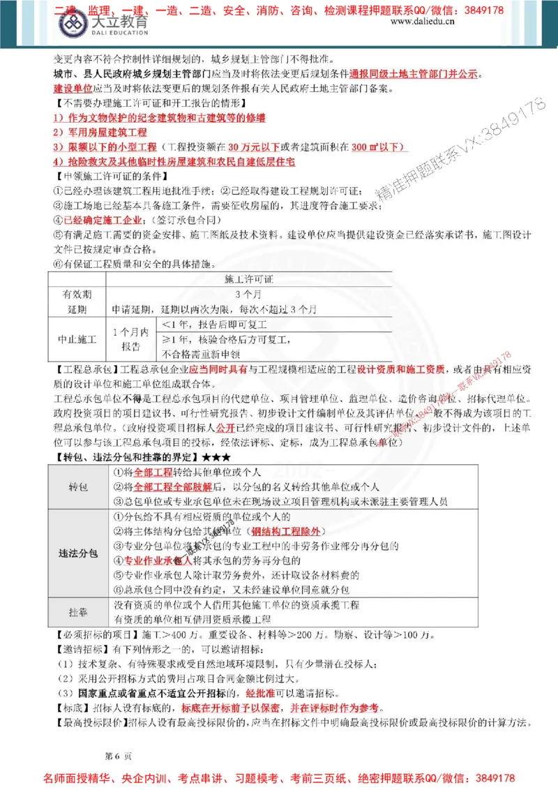 2025年一建法规点睛资料_1_2026年一级建造师_2026年一建法规_2025年一建法规SVIP_05-考前密训✿央企特训✿机构普押_44-法规《考前点睛资料》DL推荐
