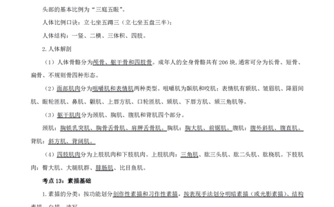 美术高频考点_教资_292026上教资科三高频考点