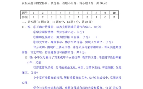 2009年山西省中考政治试题与答案_中考真题_7.政治中考真题2015-2024年_地区卷_山西中考政治2008---2021年（山西省统一试卷）