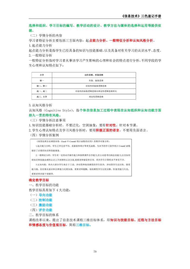 教师资格《（初中）信息技术》三色速记手册_教资_33教资笔试历年真题汇总（科一+科二+科三）_科三真题_02初中科三各科电子资料包合集_信息（资料文档）