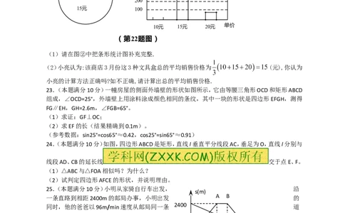 2011年江苏省泰州市中考数学试题及答案_中考真题_2.数学中考真题2015-2024年_地区卷_江苏省_泰州中考数学08-22
