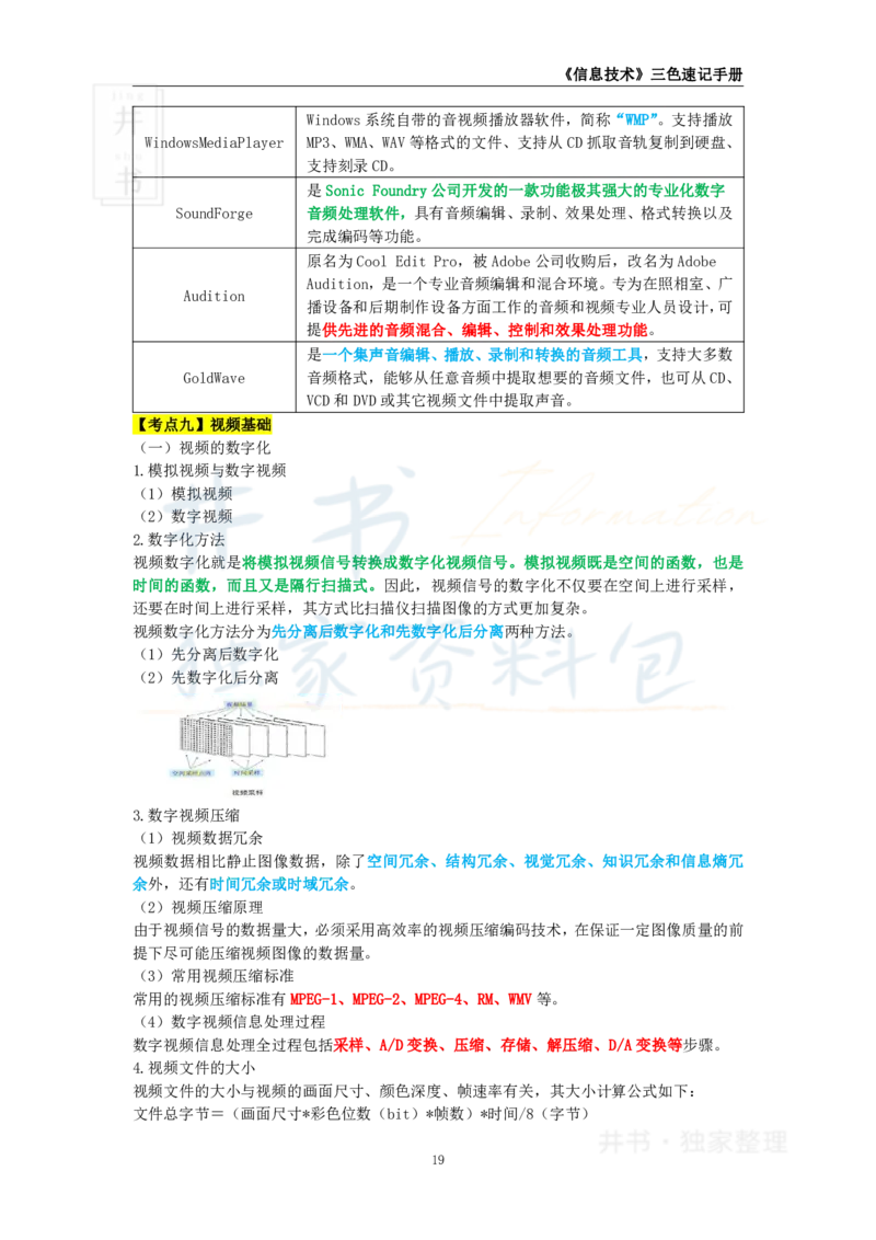 井书&middot;独家资料包教师资格《（高中）信息技术》三色速记手册（独家整理）_教资_初高中2026教资_25下教师资格证_科三高中各科资料汇总_井书&middot;独家资料包高中各科资料汇总