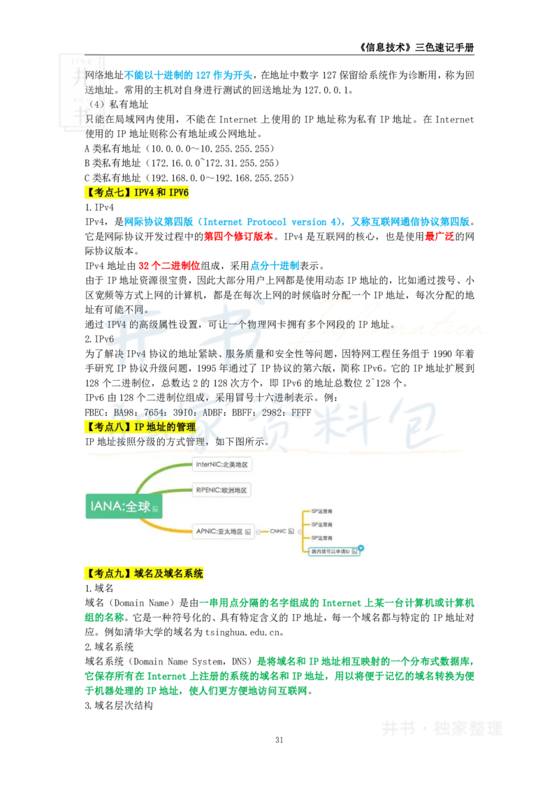 井书&middot;独家资料包教师资格《（高中）信息技术》三色速记手册（独家整理）_教资_初高中2026教资_25下教师资格证_科三高中各科资料汇总_井书&middot;独家资料包高中各科资料汇总