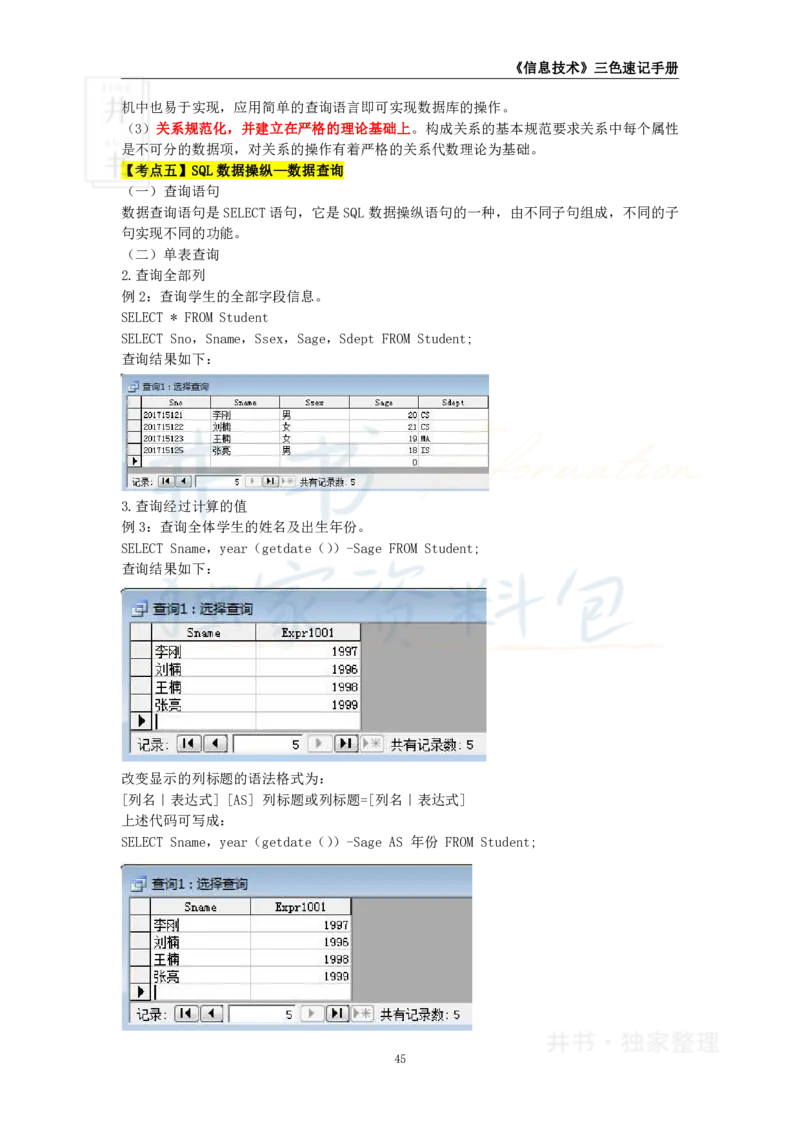 井书&middot;独家资料包教师资格《（高中）信息技术》三色速记手册（独家整理）_教资_初高中2026教资_25下教师资格证_科三高中各科资料汇总_井书&middot;独家资料包高中各科资料汇总
