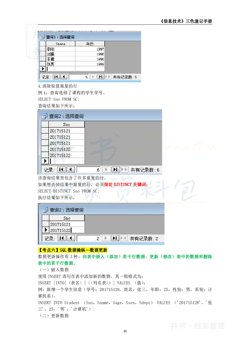 井书&middot;独家资料包教师资格《（高中）信息技术》三色速记手册（独家整理）_教资_初高中2026教资_25下教师资格证_科三高中各科资料汇总_井书&middot;独家资料包高中各科资料汇总