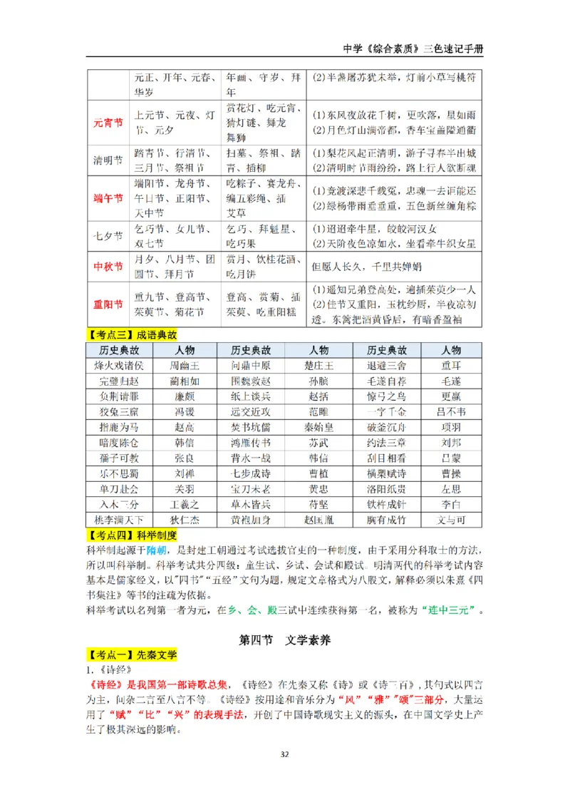 教师资格《中学综合素质》三色速记手册_扫描版_教资_2026上半年中学教资笔试（更新中）_00教资笔试三色速记手册