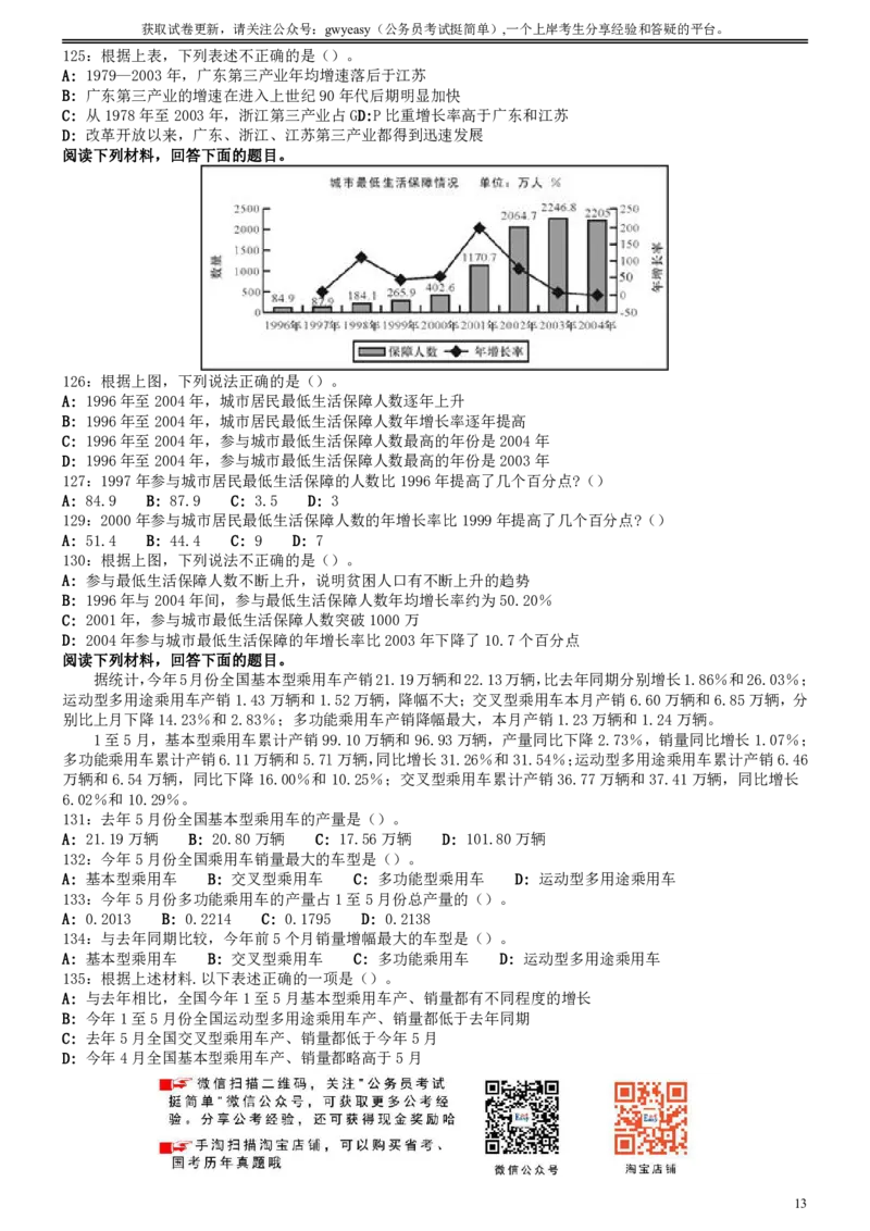 2007年吉林公务员考试《行测》甲卷_26吉林考备考资料包_01吉林公务员考试真题行测申论07-25_吉林公务员考试真题&mdash;&mdash;行测07-25_题目