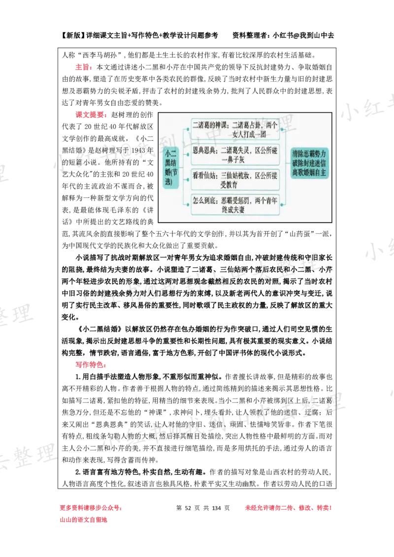134页新版选择性必修中册课文梳理@我到山中去_4-教培资料-26年最新资料-同步更新_初中高中教资_03科三专项（进去保存报考的学科即可）_12小某书热门博主（高中语文）