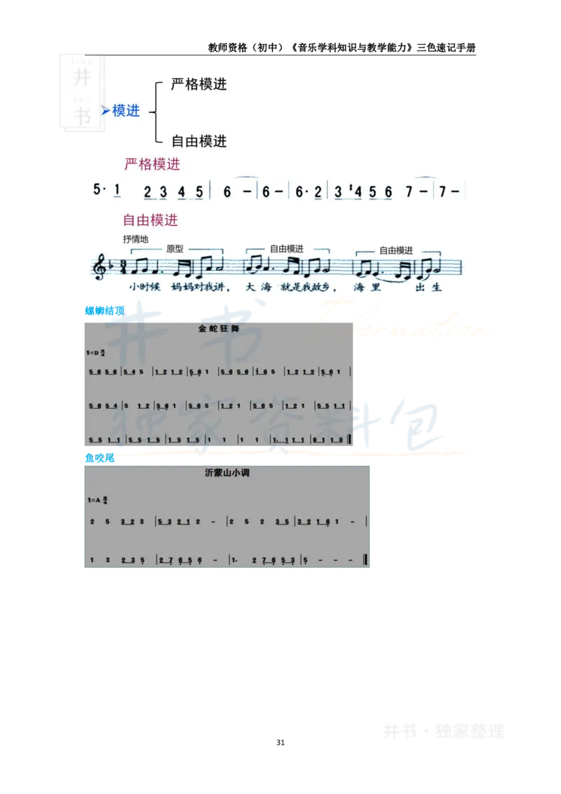 初中音乐王炸秘籍4_教资_初高中2026教资_25下教师资格证_科三初中各科资料汇总_初中音乐王炸秘籍