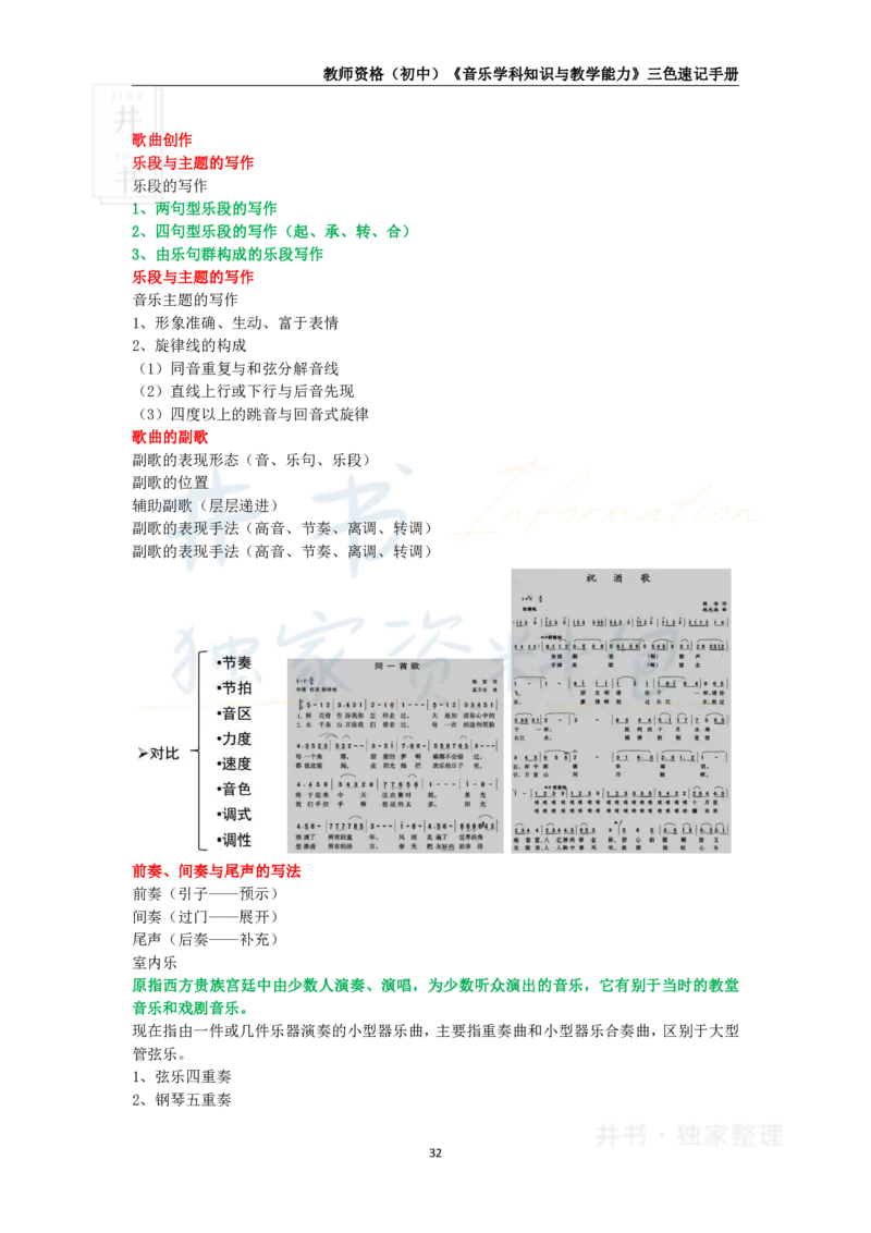 初中音乐王炸秘籍4_教资_初高中2026教资_25下教师资格证_科三初中各科资料汇总_初中音乐王炸秘籍