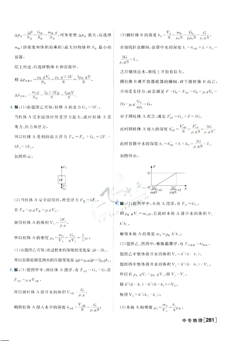 2025《一飞冲天-中考专项》物理答案_《一飞冲天-中考专项》2026版_一飞冲天-中考专项（2025版）