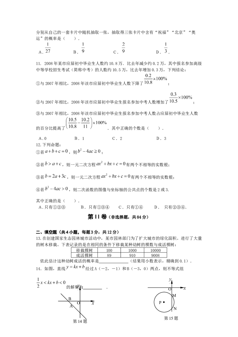 2008湖北武汉中考数学试卷及答案_中考真题_2.数学中考真题2015-2024年_地区卷_湖北省_武汉数学08-22