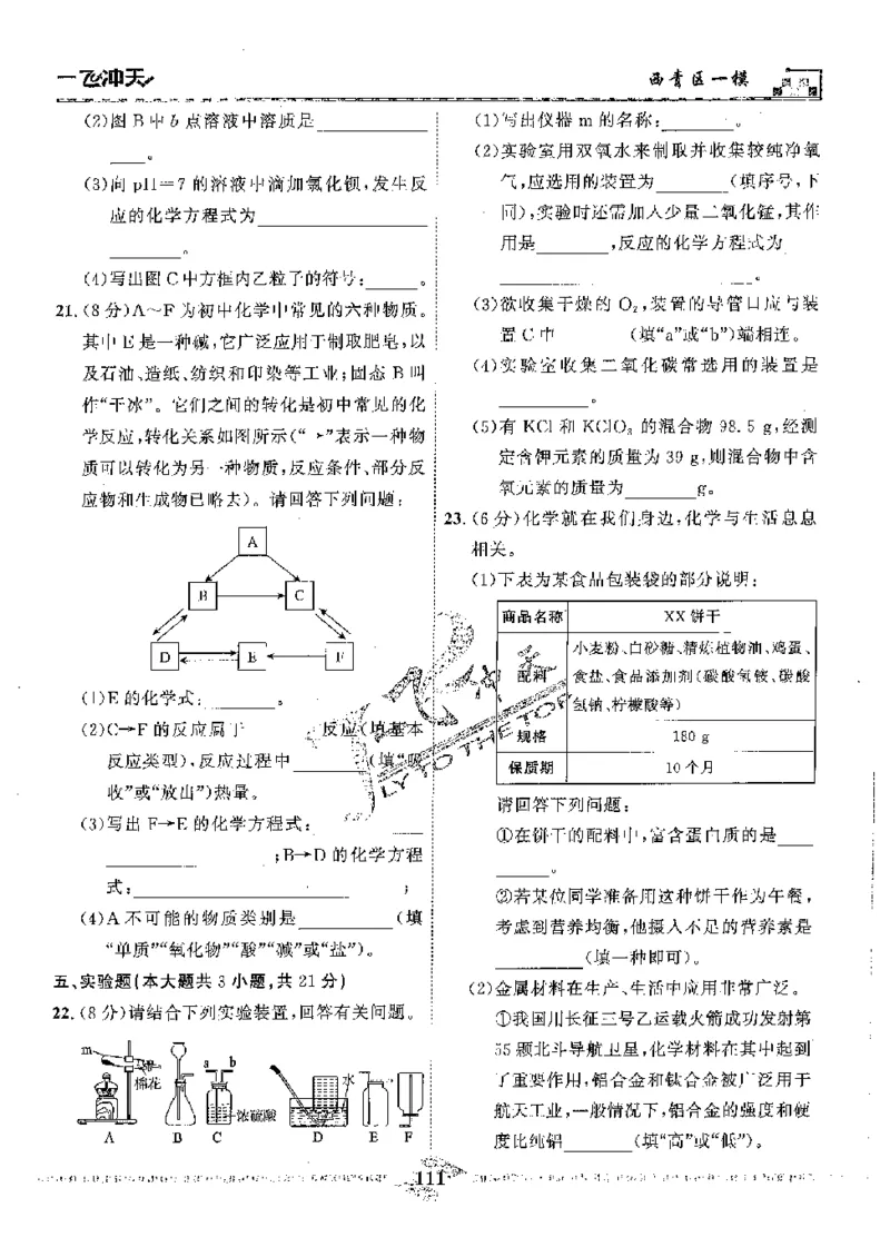2025《一飞冲天-中考模拟试题汇编》化学_《一飞冲天-中考专项》2026版_一飞冲天-中考模拟试题汇编（2025版）