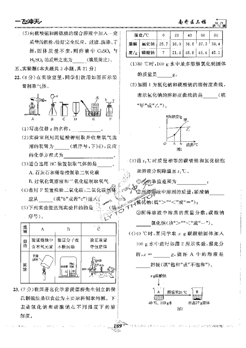 2025《一飞冲天-中考模拟试题汇编》化学_《一飞冲天-中考专项》2026版_一飞冲天-中考模拟试题汇编（2025版）