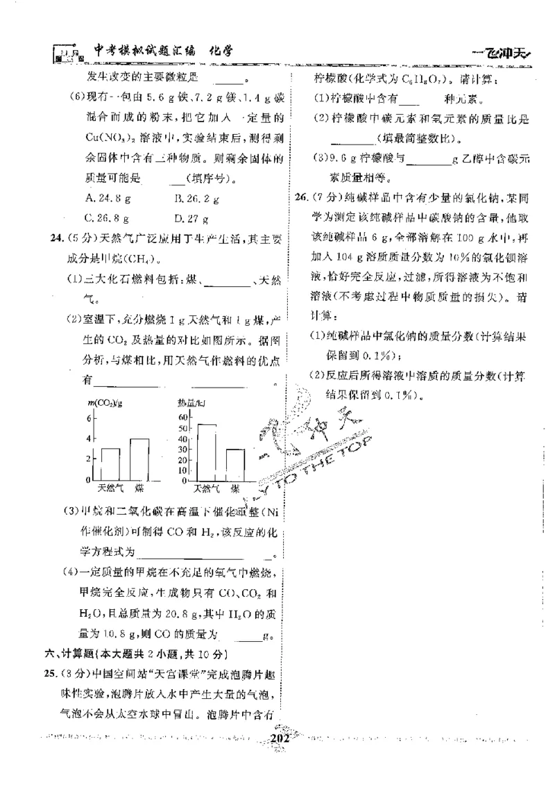 2025《一飞冲天-中考模拟试题汇编》化学_《一飞冲天-中考专项》2026版_一飞冲天-中考模拟试题汇编（2025版）