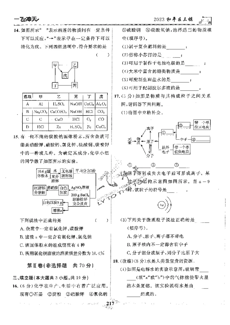 2025《一飞冲天-中考模拟试题汇编》化学_《一飞冲天-中考专项》2026版_一飞冲天-中考模拟试题汇编（2025版）
