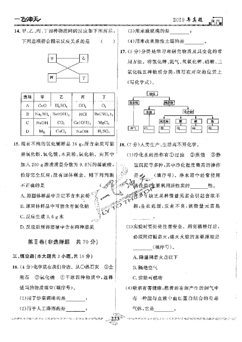2025《一飞冲天-中考模拟试题汇编》化学_《一飞冲天-中考专项》2026版_一飞冲天-中考模拟试题汇编（2025版）