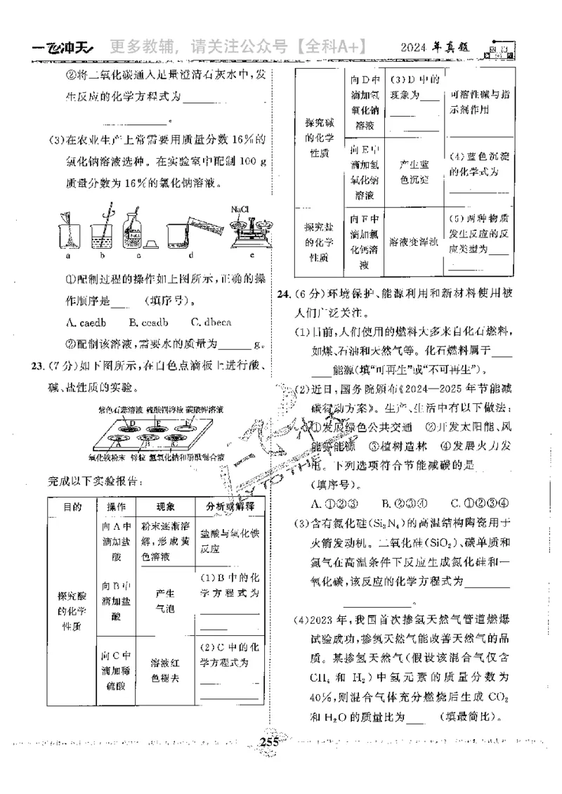 2025《一飞冲天-中考模拟试题汇编》化学_《一飞冲天-中考专项》2026版_一飞冲天-中考模拟试题汇编（2025版）