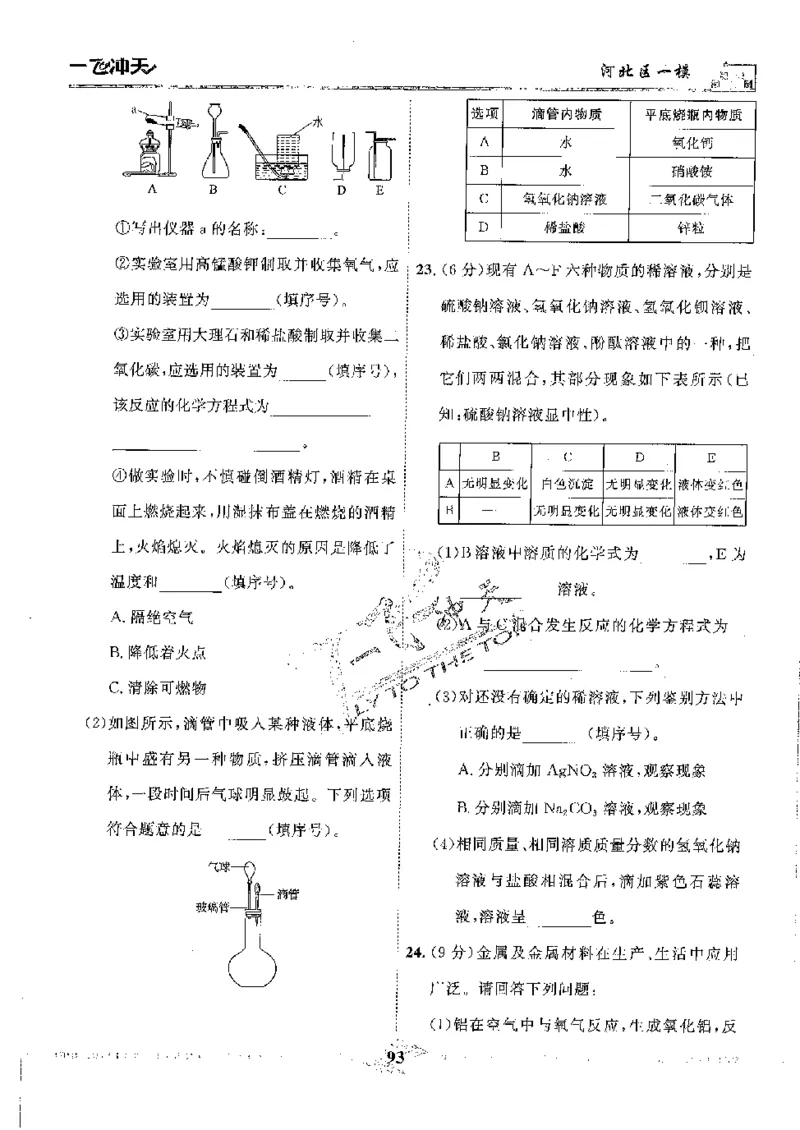 2025《一飞冲天-中考模拟试题汇编》化学_《一飞冲天-中考专项》2026版_一飞冲天-中考模拟试题汇编（2025版）