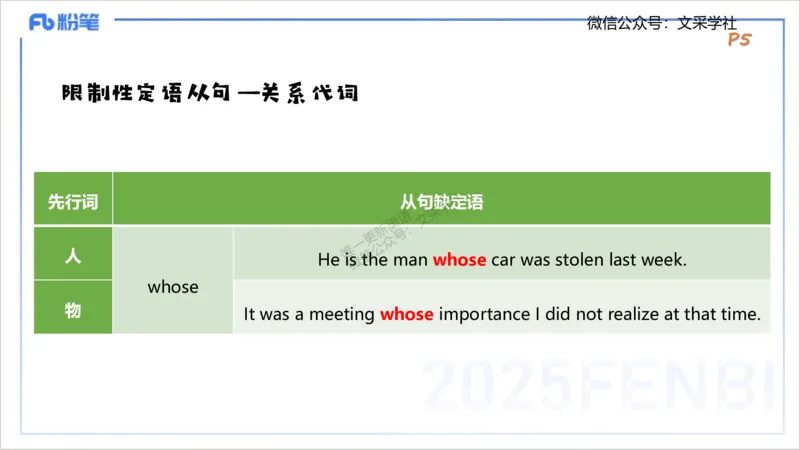 25上英语学科-理论精讲-句法1-李婉君_4-教培资料-26年最新资料-同步更新_初中高中教资_03科三专项（进去保存报考的学科即可）_初中_初中英语-通关资料包_3.课程FB系统班课程