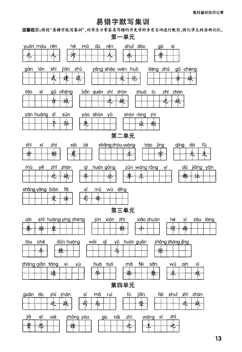 2026《万唯大小卷&bull;历史》7上教材基础知识记背_2026万唯系列预习复习_2026版初中《万唯大小卷》7年级上册（全科多版本）_2026《万唯大小卷&bull;历史》7上