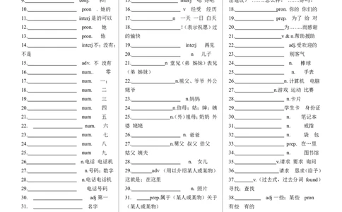 初中英语单词默写_初中英语语法_最全初中英语语法习题_No.31初中词汇默写本