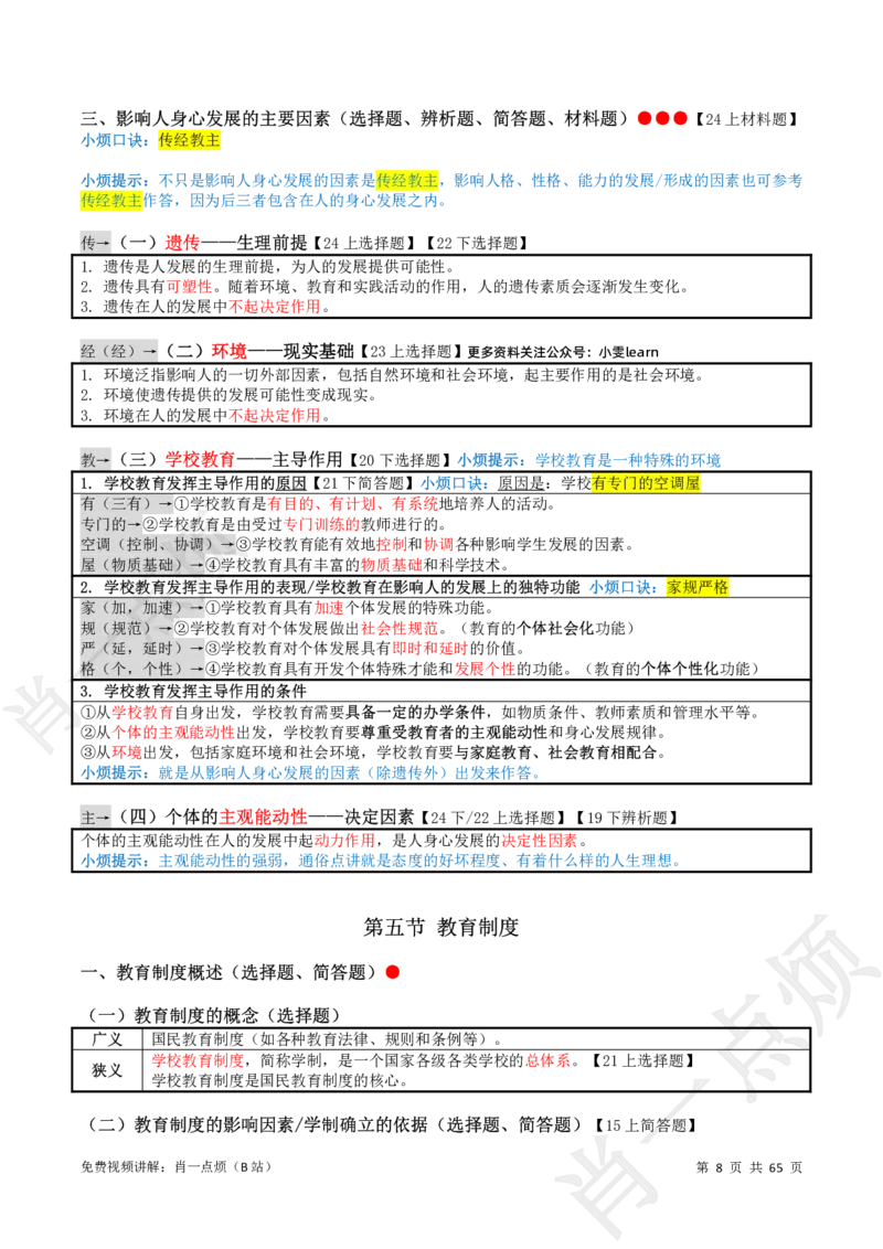 ①中学科二系统知识讲义-2025上肖一点烦_4-教培资料-26年最新资料-同步更新_初中高中教资_2025上中学教资笔试_062025上教资笔试考前冲刺汇总