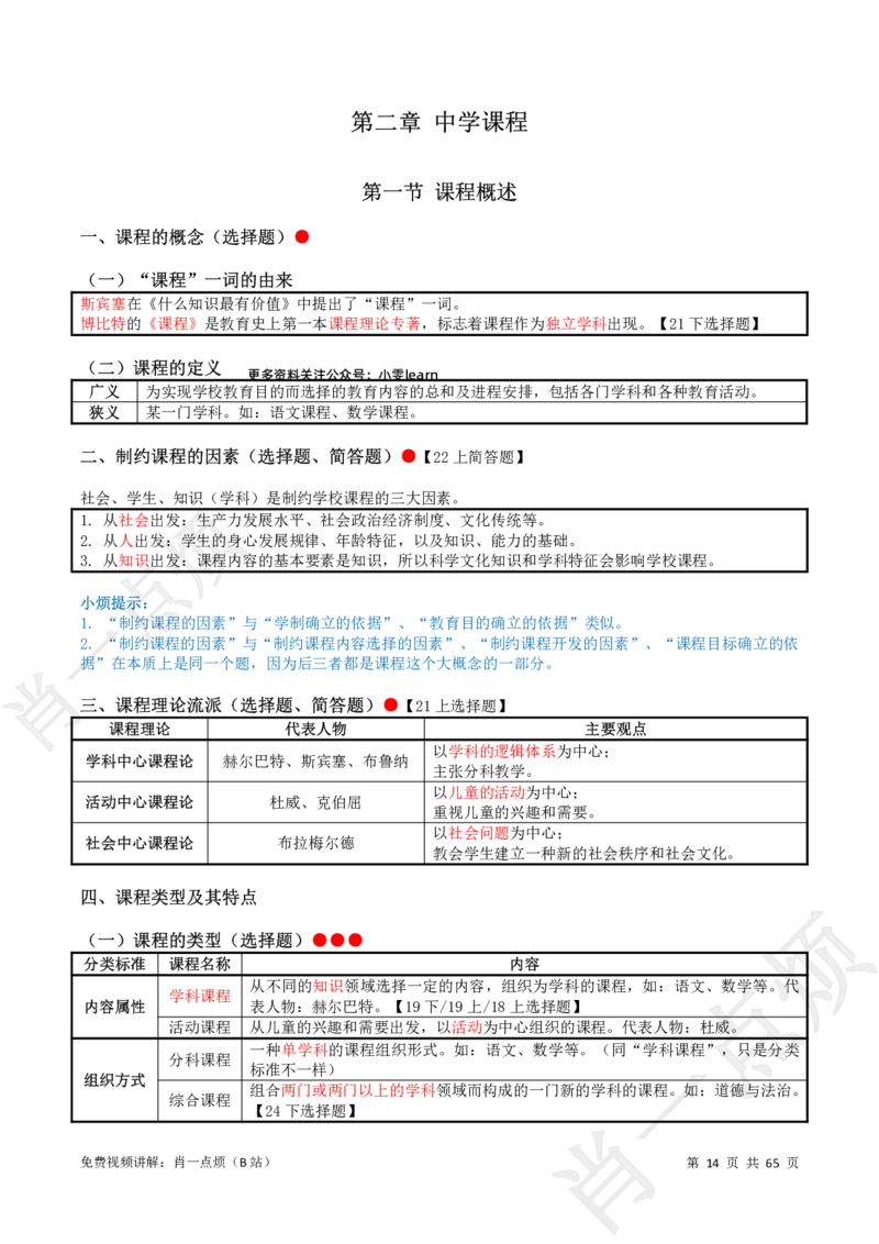 ①中学科二系统知识讲义-2025上肖一点烦_4-教培资料-26年最新资料-同步更新_初中高中教资_2025上中学教资笔试_062025上教资笔试考前冲刺汇总