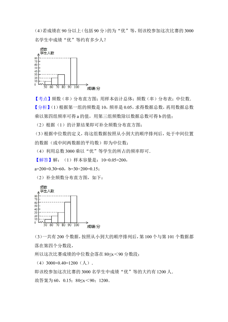 2015年湖南省长沙市中考数学试卷（含解析版）_中考真题_2.数学中考真题2015-2024年_2015年全国中考数学180份
