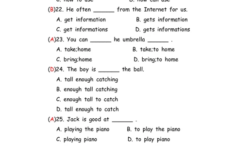 No.145综合训练选择题③答案解析_初中英语语法_最全初中英语语法习题_No.145综合训练选择题③