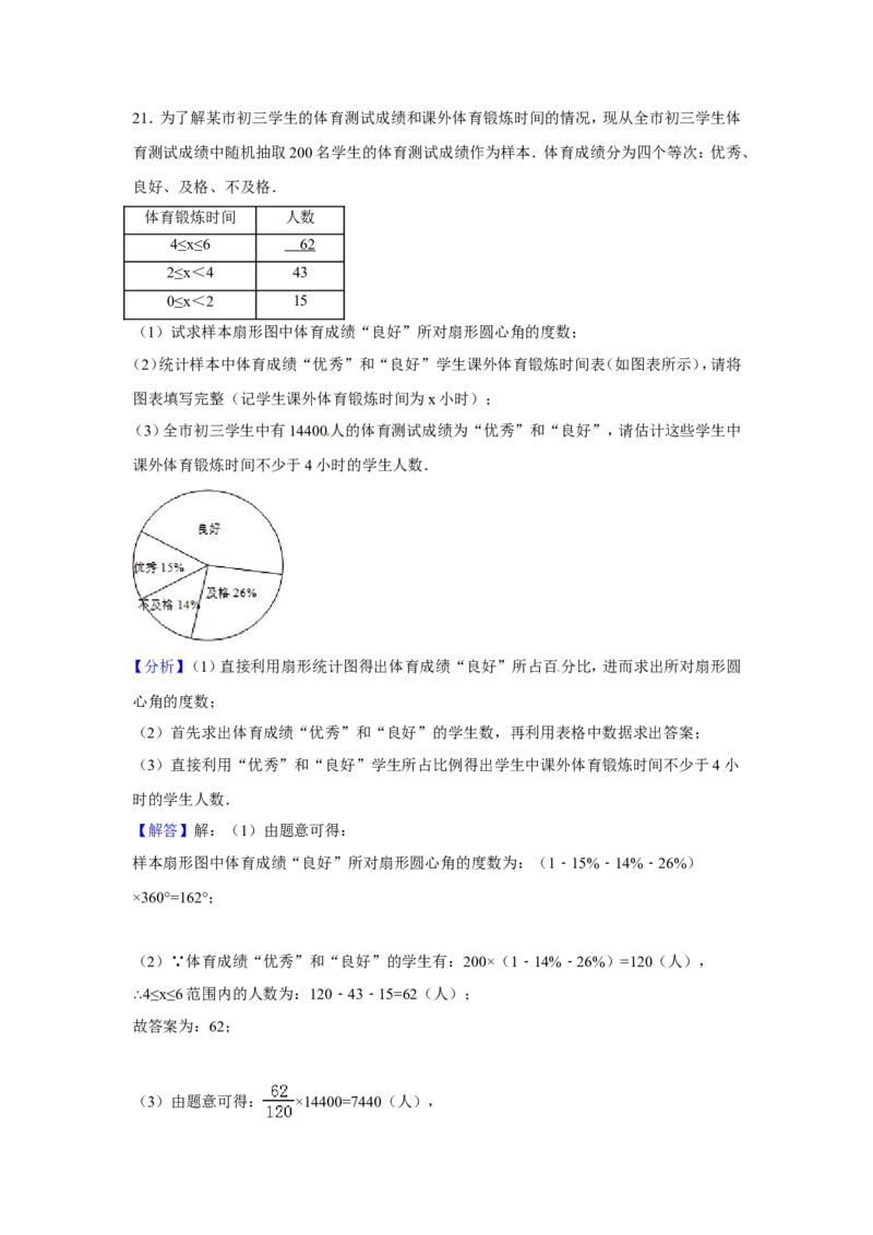 2016年湖北省黄石市中考数学试卷（含解析版）_中考真题_2.数学中考真题2015-2024年_2016年全国中考数学160份