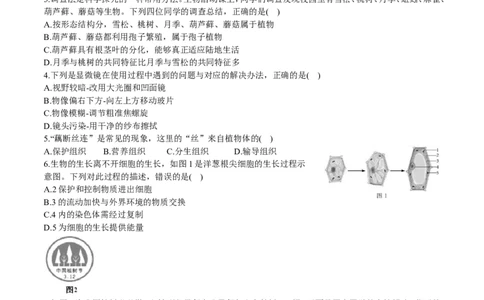 2016年山东省东营市中考生物试题(word版含答案)_中考真题_8.生物中考真题2015-2024年_地区卷_山东省_东营中考生物09-22