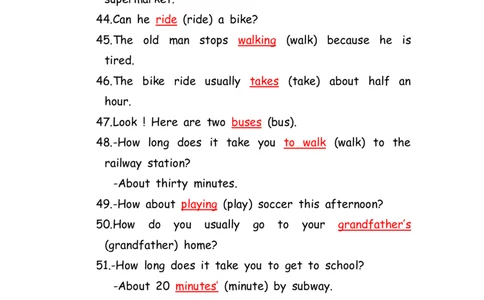 No.189适当形式填空100题⑤答案解析_初中英语语法_最全初中英语语法习题_No.189适当形式填空100题⑤