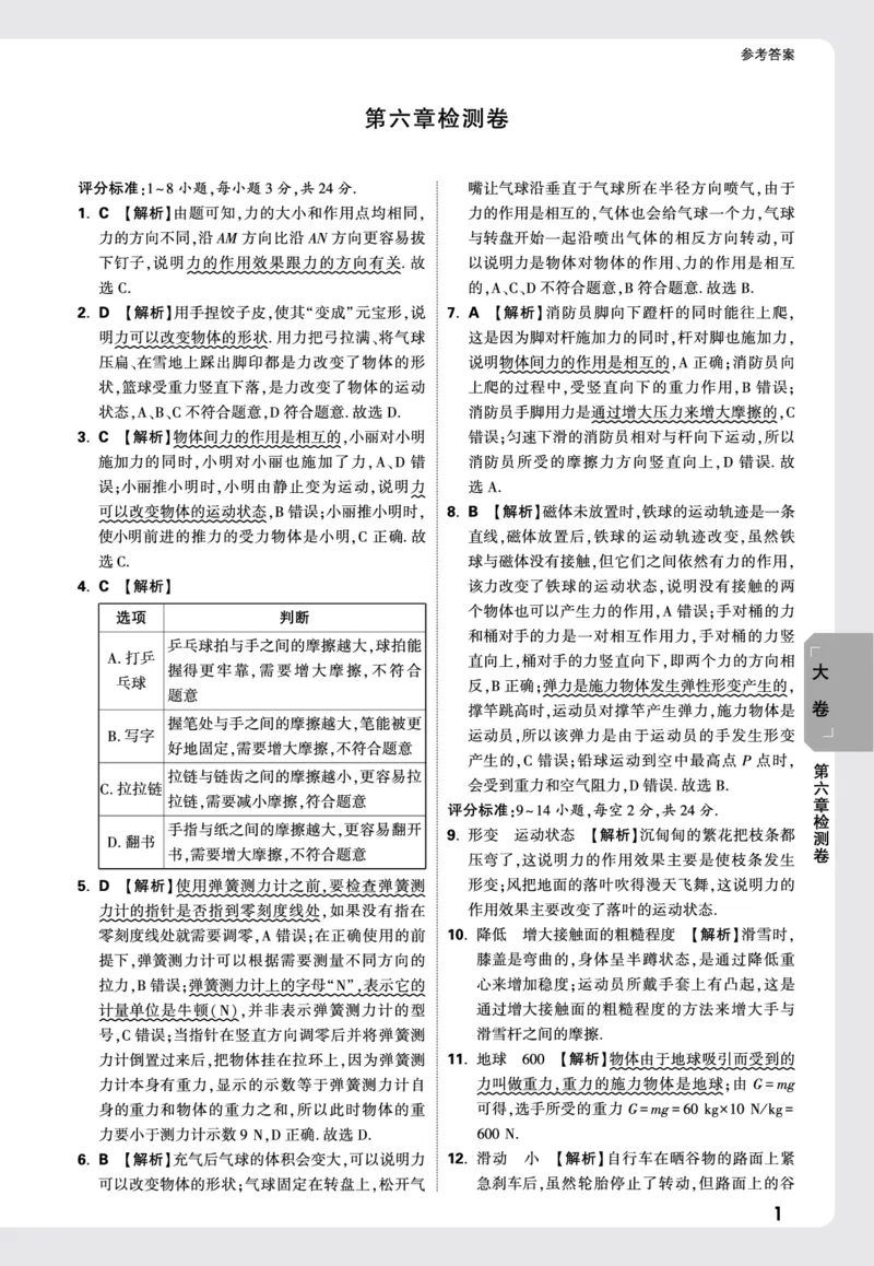 2026《万唯大小卷&bull;物理》8上大卷详解详析(HK)_2026万唯系列预习复习_2026版初中《万唯大小卷》8年级上册（全科多版本）_2026《万唯大小卷&bull;物理》8上(HK)