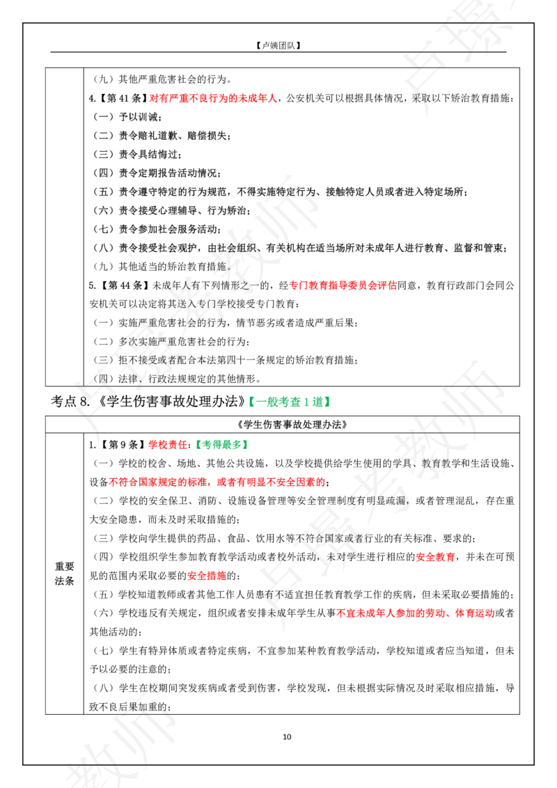 L姨科一重难点_4-教培资料-26年最新资料-同步更新_初中高中教资_2025上中学教资笔试_062025上教资笔试考前冲刺汇总_04、中学考前抢分_卢姨科一重难点