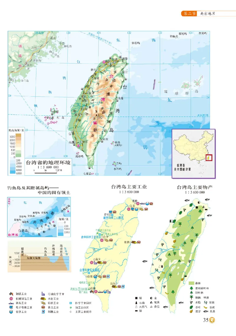 中图版7年级地理下册地理图册主编：钟作慈_4-教培资料-26年最新资料-同步更新_初中高中教资_03科三专项（进去保存报考的学科即可）_102025初中科目（全）电子教材