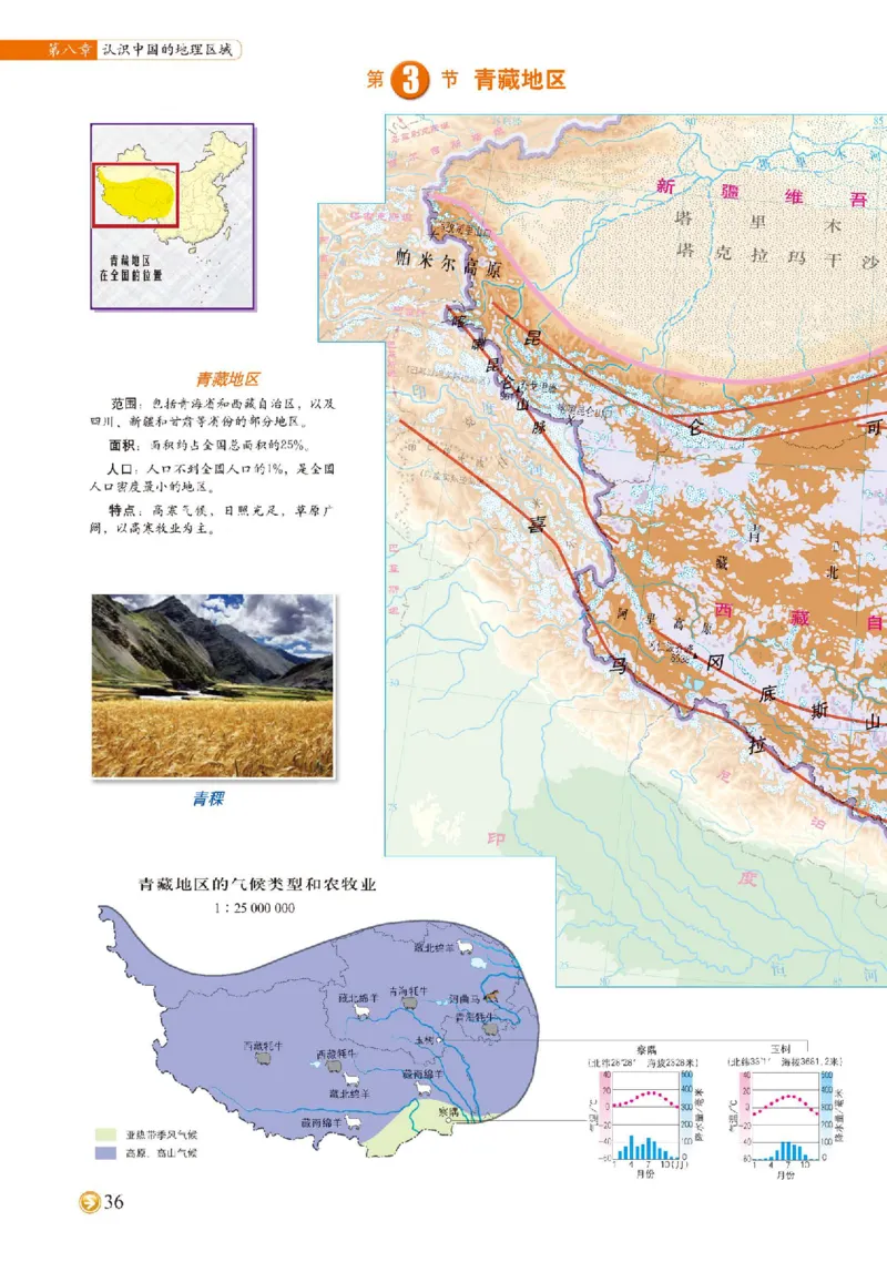 中图版7年级地理下册地理图册主编：钟作慈_4-教培资料-26年最新资料-同步更新_初中高中教资_03科三专项（进去保存报考的学科即可）_102025初中科目（全）电子教材