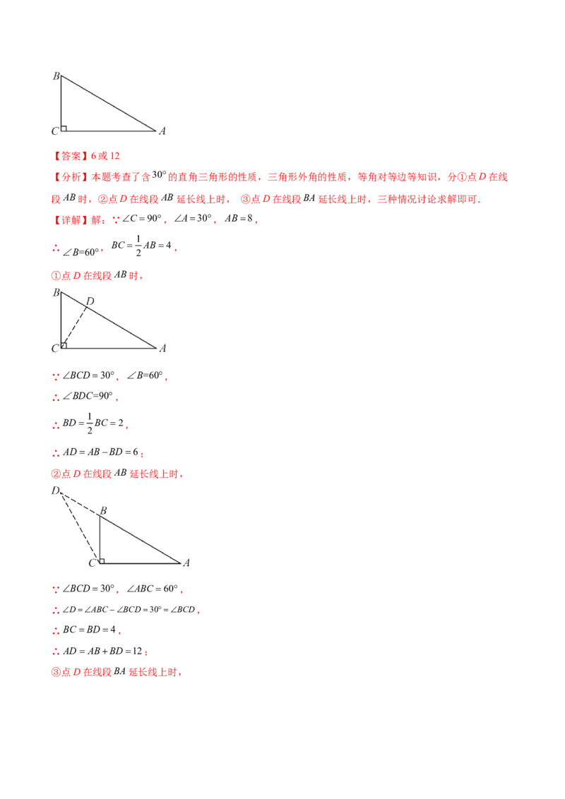 难点04特殊三角形的常考题型（8大热考题型）（解析版）_2数学总复习_2025中考复习资料_2025年中考数学一轮知识梳理_常考04+特殊三角形（8大热考题型）