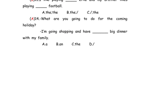 No.182冠词练习题①答案解析_初中英语语法_最全初中英语语法习题_No.182冠词练习题①