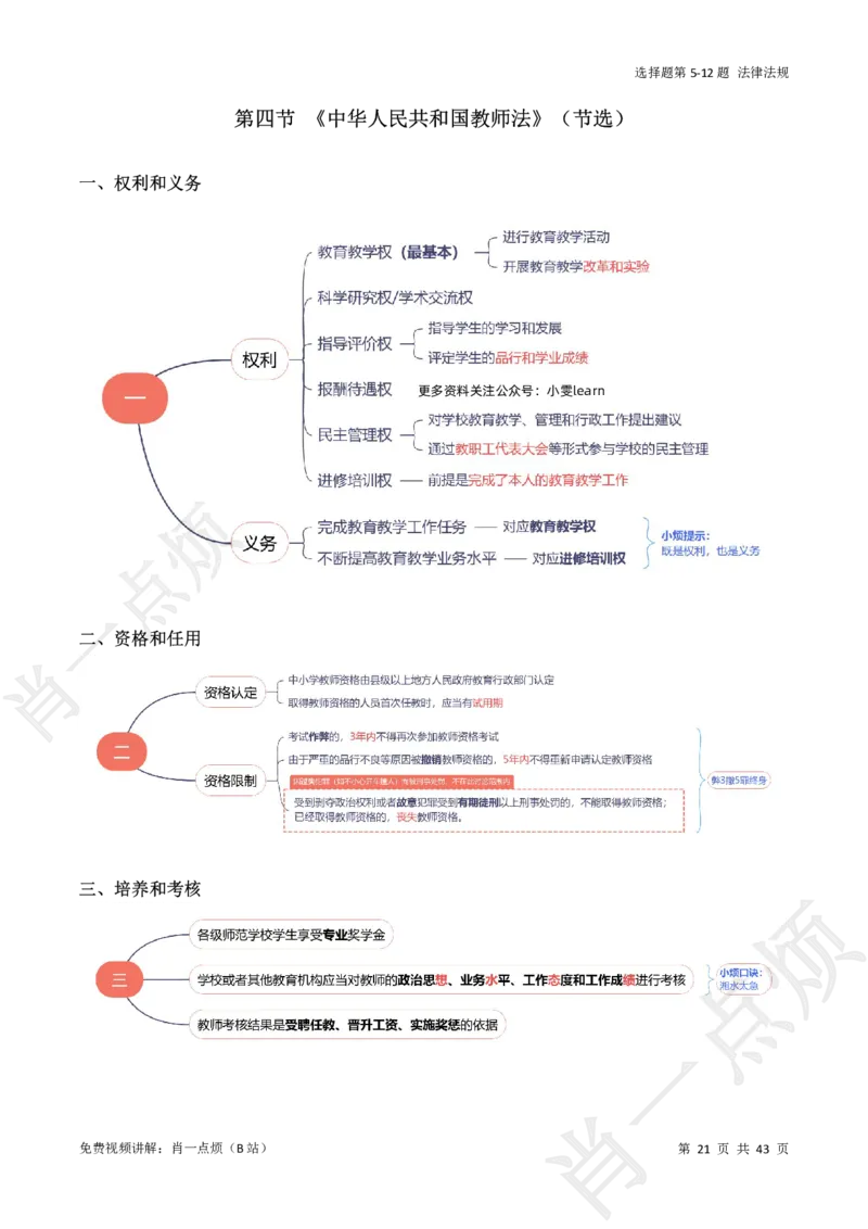 ①科一系统知识讲义-2025上肖一点烦_4-教培资料-26年最新资料-同步更新_初中高中教资_2025上中学教资笔试_062025上教资笔试考前冲刺汇总
