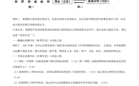 2015年广西柳州市中考历史试题（空白卷）_中考真题_6.历史中考真题2015-2024年_地区卷_广西省_柳州中考历史10-22