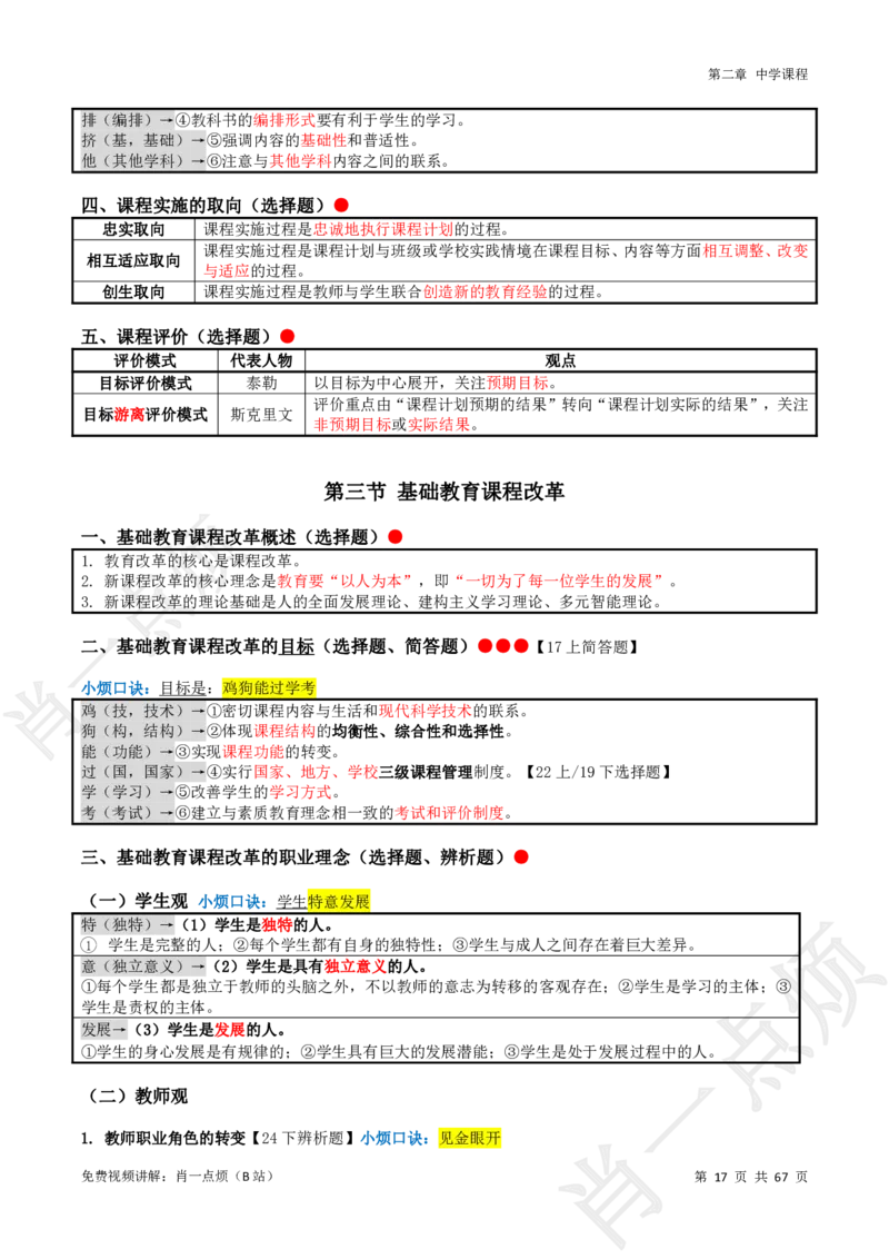 ①中学科二系统知识讲义-2025下肖一点烦_4-教培资料-26年最新资料-同步更新_科一科二电子资料合集中小幼（笔记真题知识点汇总等）文件多，按需保存_09肖一点烦_中学