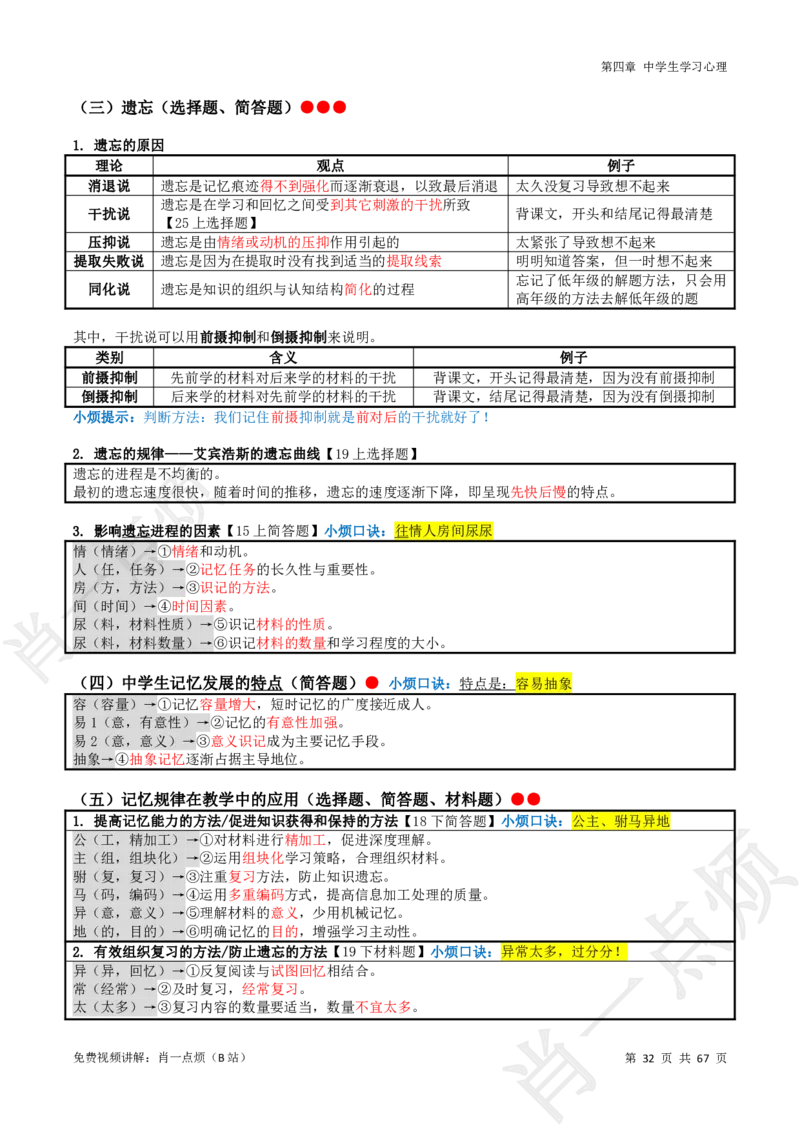 ①中学科二系统知识讲义-2025下肖一点烦_4-教培资料-26年最新资料-同步更新_科一科二电子资料合集中小幼（笔记真题知识点汇总等）文件多，按需保存_09肖一点烦_中学
