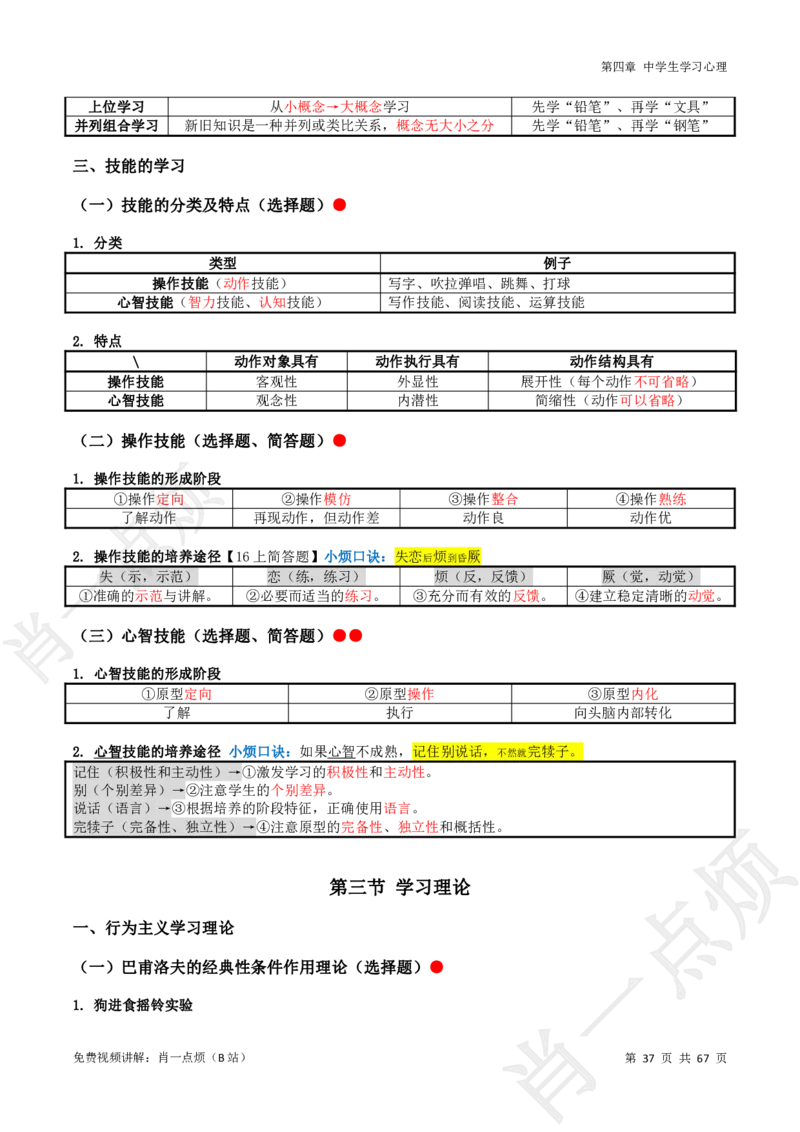 ①中学科二系统知识讲义-2025下肖一点烦_4-教培资料-26年最新资料-同步更新_科一科二电子资料合集中小幼（笔记真题知识点汇总等）文件多，按需保存_09肖一点烦_中学