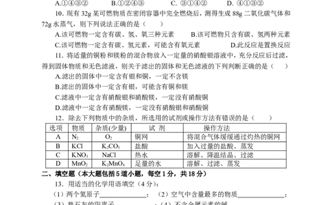 2014年辽宁省盘锦市中考化学试题（含答案）_中考真题_5.化学中考真题2015-2024年_地区卷_辽宁化学_辽宁化学_盘锦化学2014-22